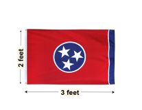 2'x3' Tennessee Nylon Outdoor Flag